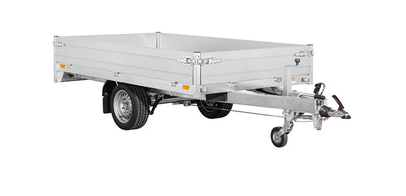 Remolque de plataforma SARIS PL 256 150 1500 – 1 eje con freno